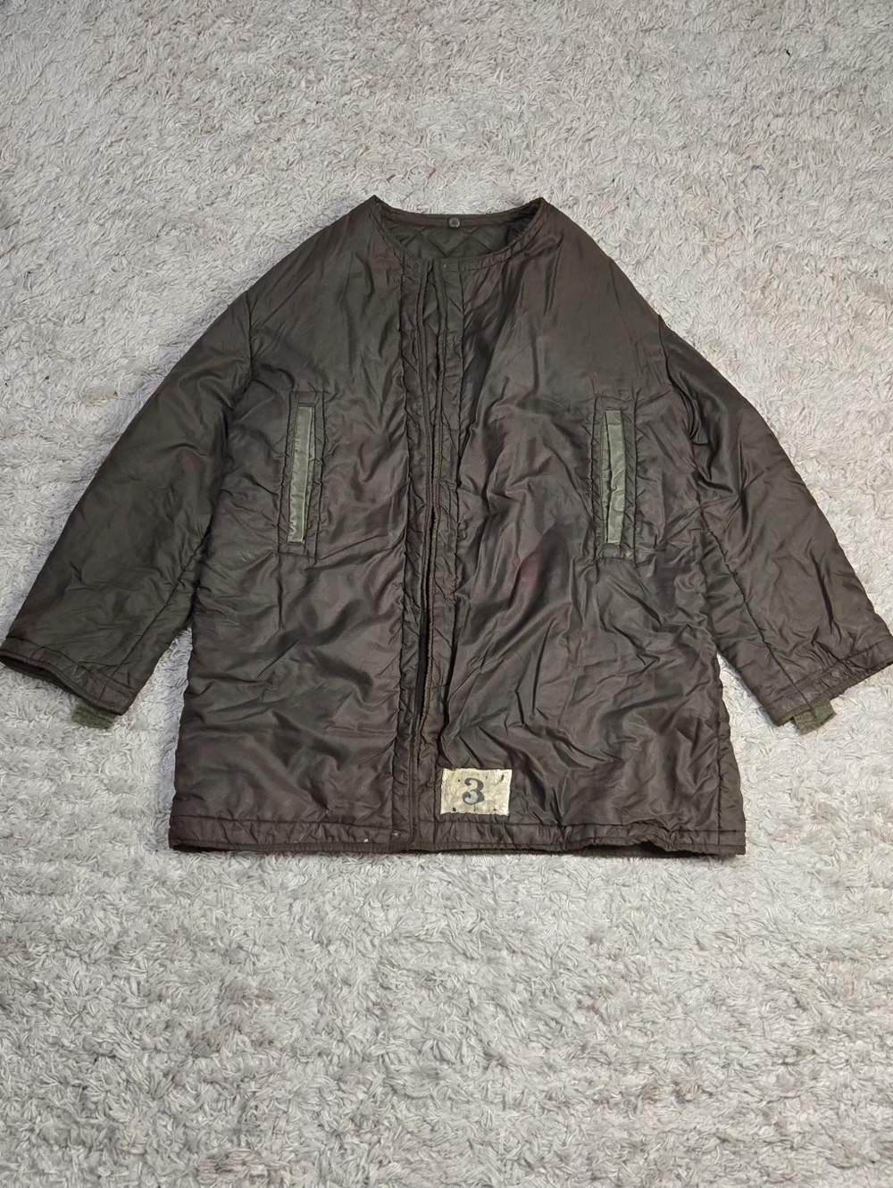 VTG 60s Olive Green Military Parka Liner XL 44-46